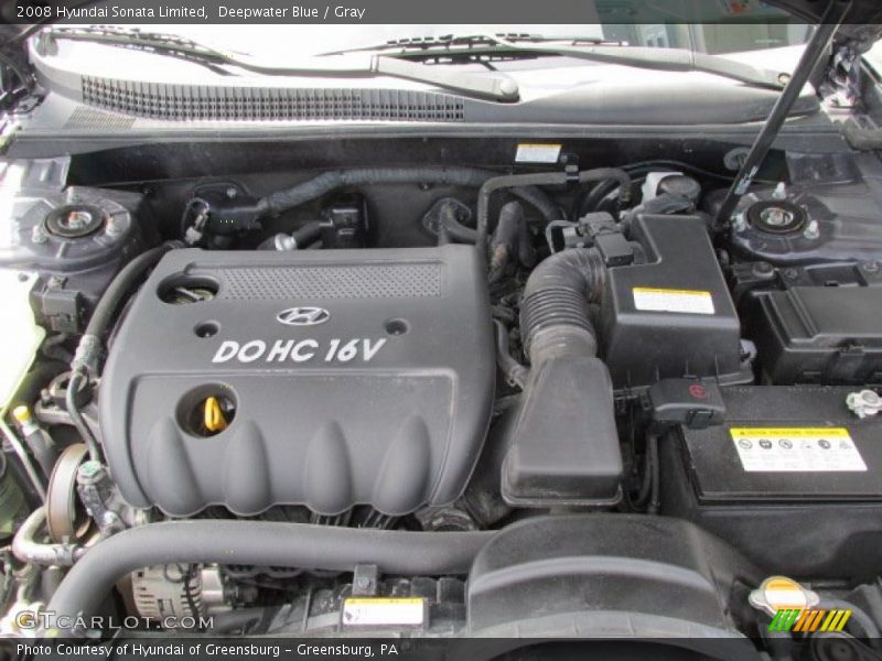 Deepwater Blue / Gray 2008 Hyundai Sonata Limited