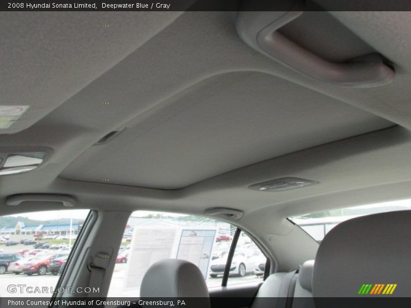Deepwater Blue / Gray 2008 Hyundai Sonata Limited