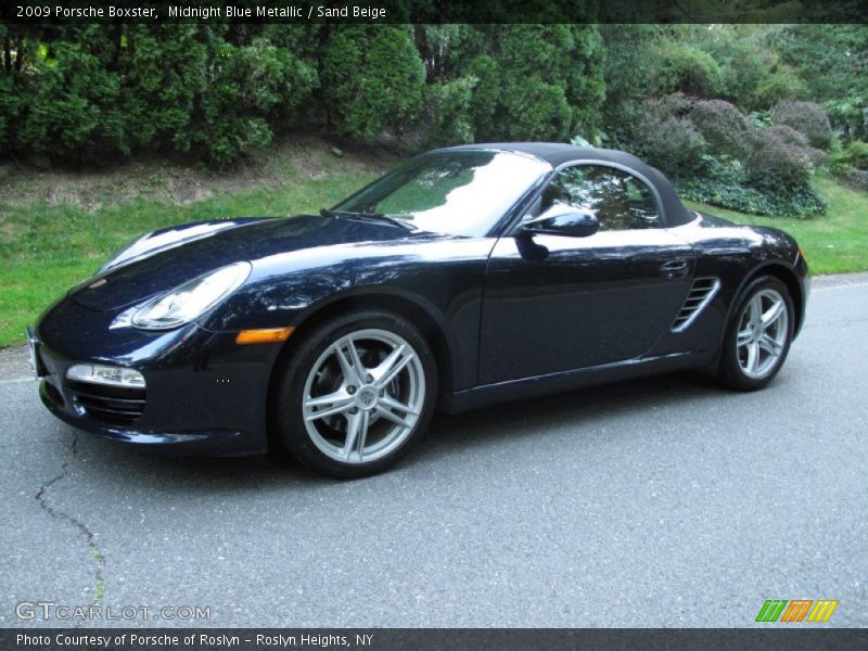 Midnight Blue Metallic / Sand Beige 2009 Porsche Boxster