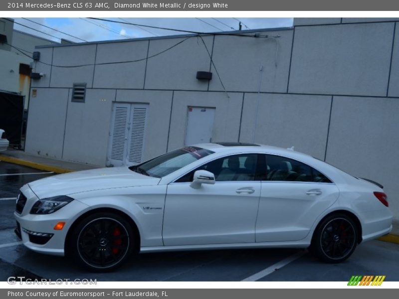 Diamond White Metallic / designo White 2014 Mercedes-Benz CLS 63 AMG