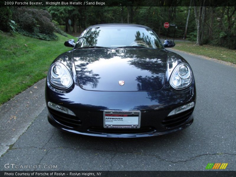 Midnight Blue Metallic / Sand Beige 2009 Porsche Boxster