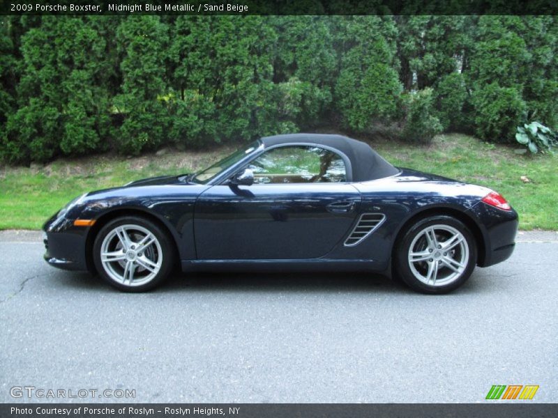 Midnight Blue Metallic / Sand Beige 2009 Porsche Boxster