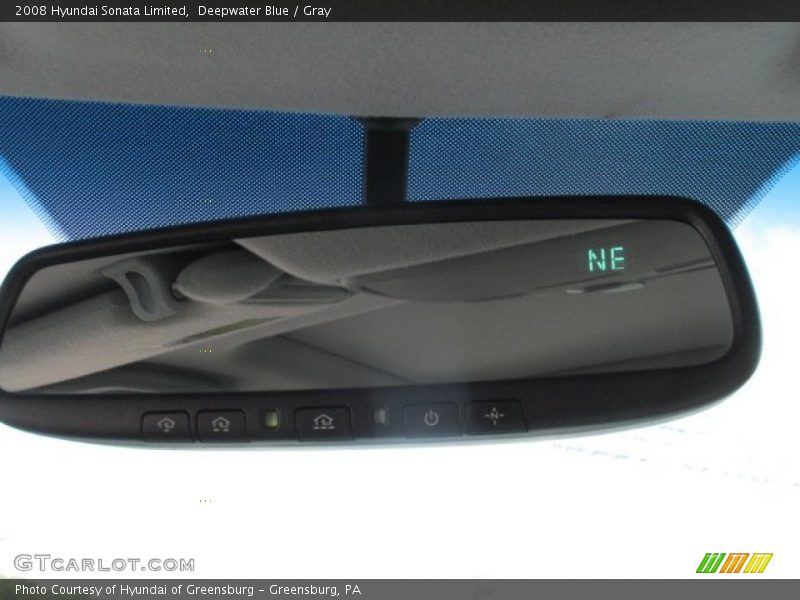 Deepwater Blue / Gray 2008 Hyundai Sonata Limited