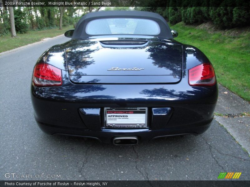 Midnight Blue Metallic / Sand Beige 2009 Porsche Boxster
