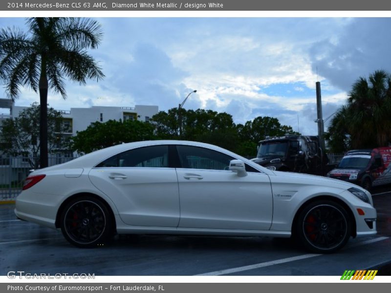 Diamond White Metallic / designo White 2014 Mercedes-Benz CLS 63 AMG
