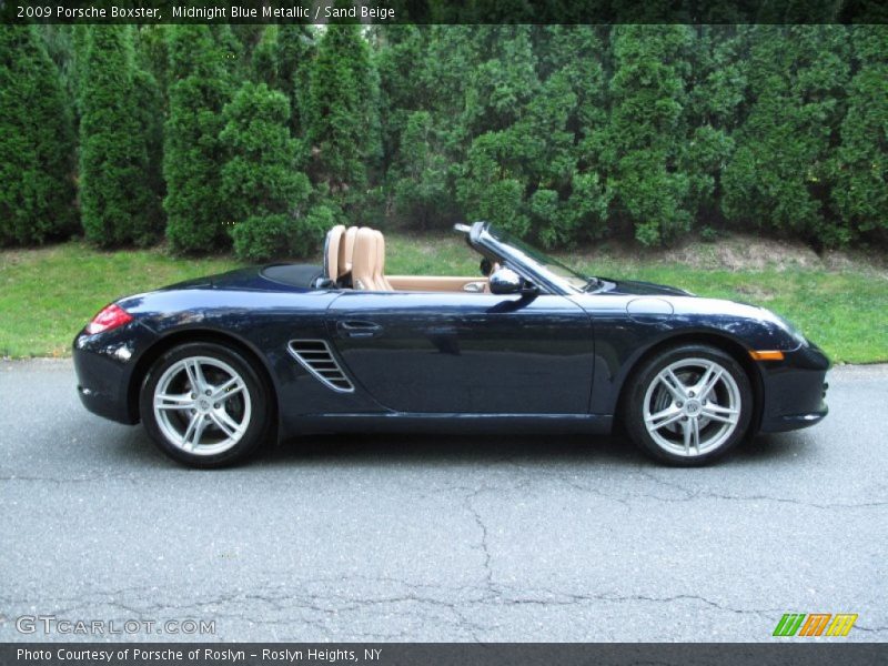 Midnight Blue Metallic / Sand Beige 2009 Porsche Boxster