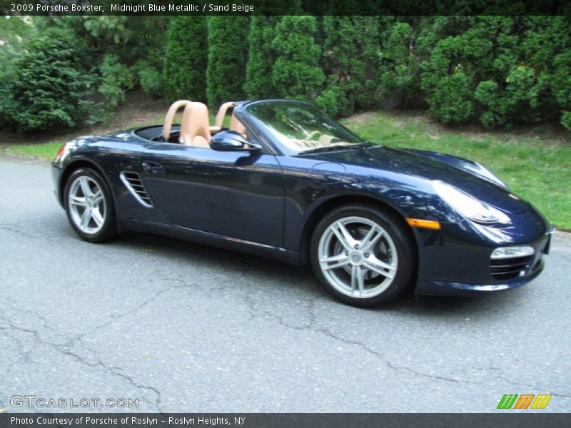 Midnight Blue Metallic / Sand Beige 2009 Porsche Boxster