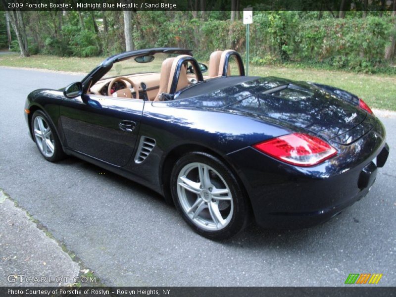 Midnight Blue Metallic / Sand Beige 2009 Porsche Boxster