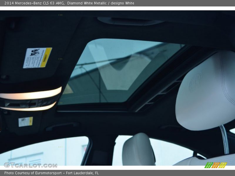 Diamond White Metallic / designo White 2014 Mercedes-Benz CLS 63 AMG