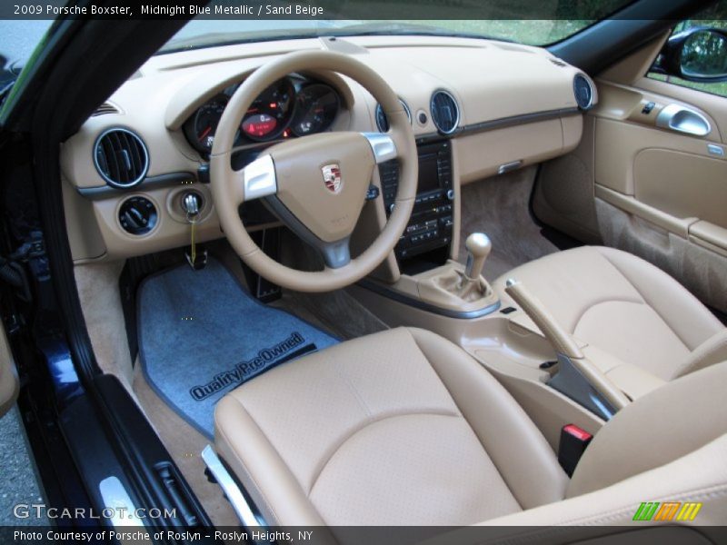 Midnight Blue Metallic / Sand Beige 2009 Porsche Boxster