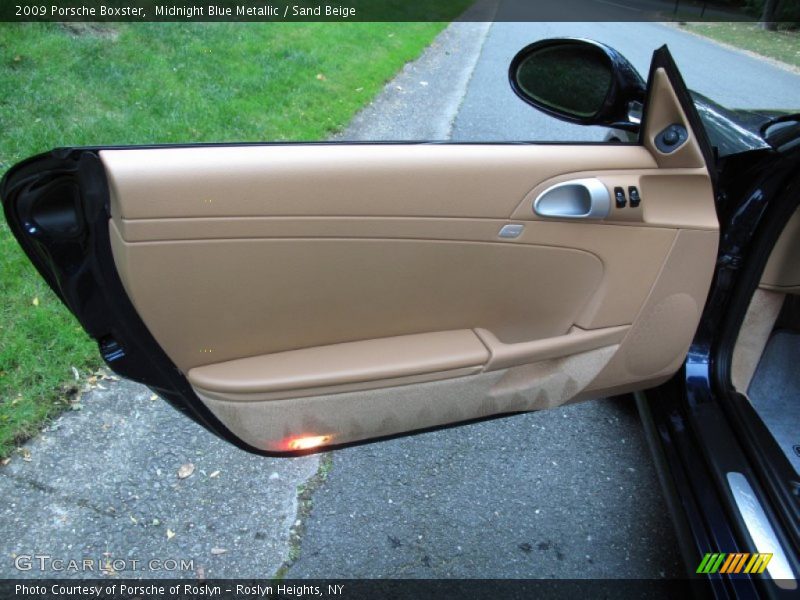 Midnight Blue Metallic / Sand Beige 2009 Porsche Boxster