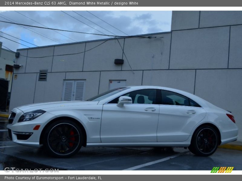 Diamond White Metallic / designo White 2014 Mercedes-Benz CLS 63 AMG
