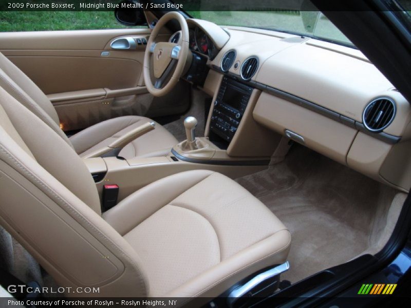 Midnight Blue Metallic / Sand Beige 2009 Porsche Boxster