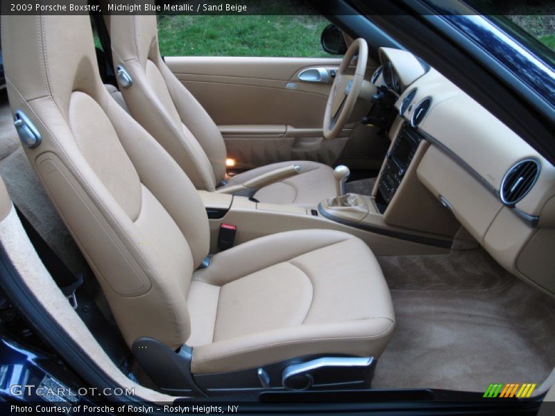 Midnight Blue Metallic / Sand Beige 2009 Porsche Boxster