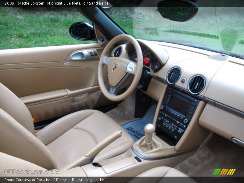 Midnight Blue Metallic / Sand Beige 2009 Porsche Boxster