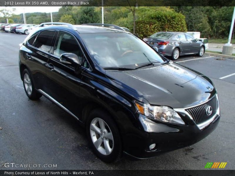 Obsidian Black / Black 2012 Lexus RX 350 AWD