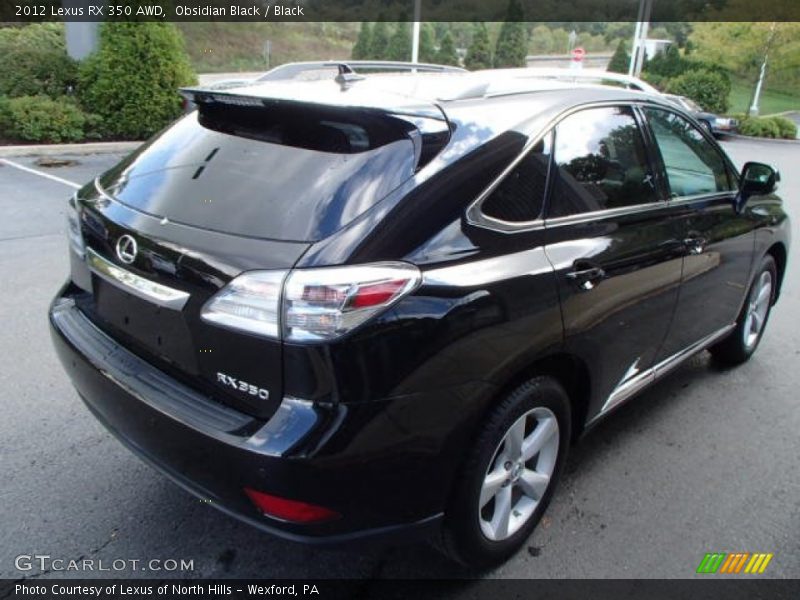 Obsidian Black / Black 2012 Lexus RX 350 AWD