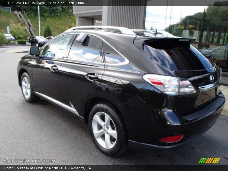 Obsidian Black / Black 2012 Lexus RX 350 AWD