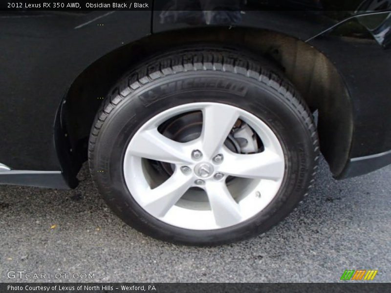 Obsidian Black / Black 2012 Lexus RX 350 AWD