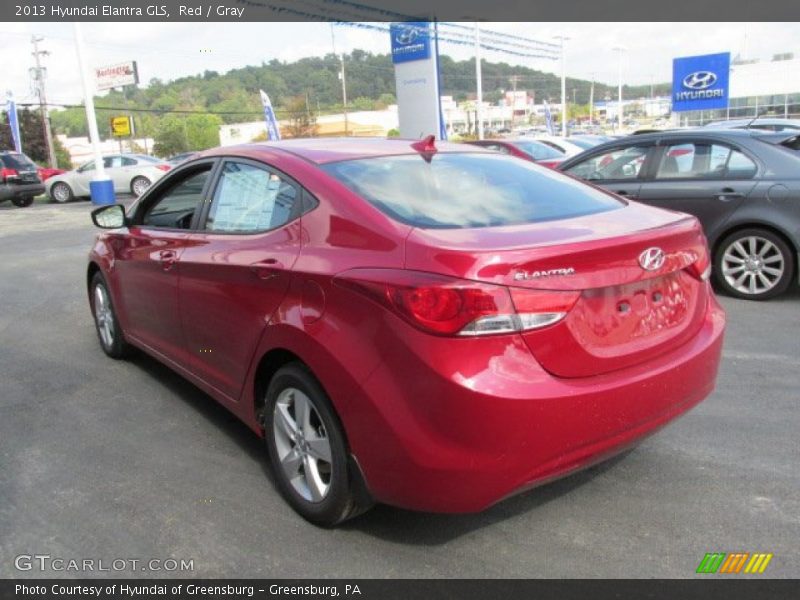 Red / Gray 2013 Hyundai Elantra GLS