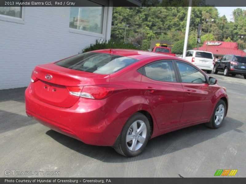 Red / Gray 2013 Hyundai Elantra GLS