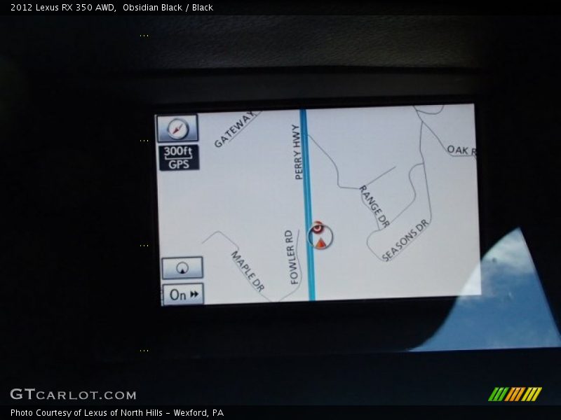 Obsidian Black / Black 2012 Lexus RX 350 AWD
