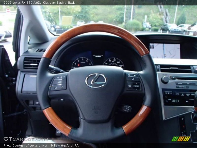 Obsidian Black / Black 2012 Lexus RX 350 AWD
