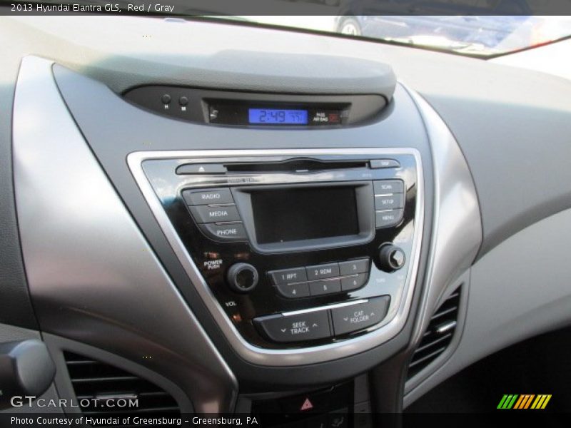 Red / Gray 2013 Hyundai Elantra GLS