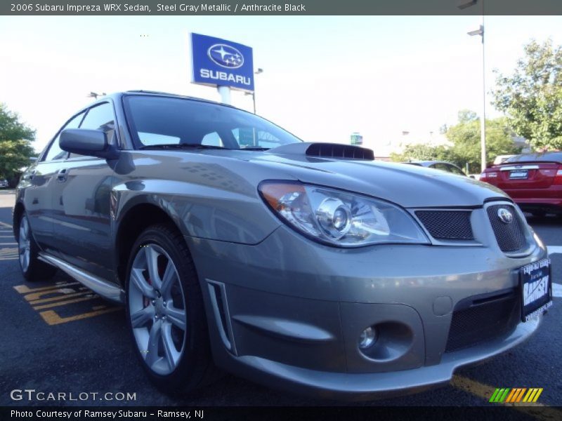 Steel Gray Metallic / Anthracite Black 2006 Subaru Impreza WRX Sedan