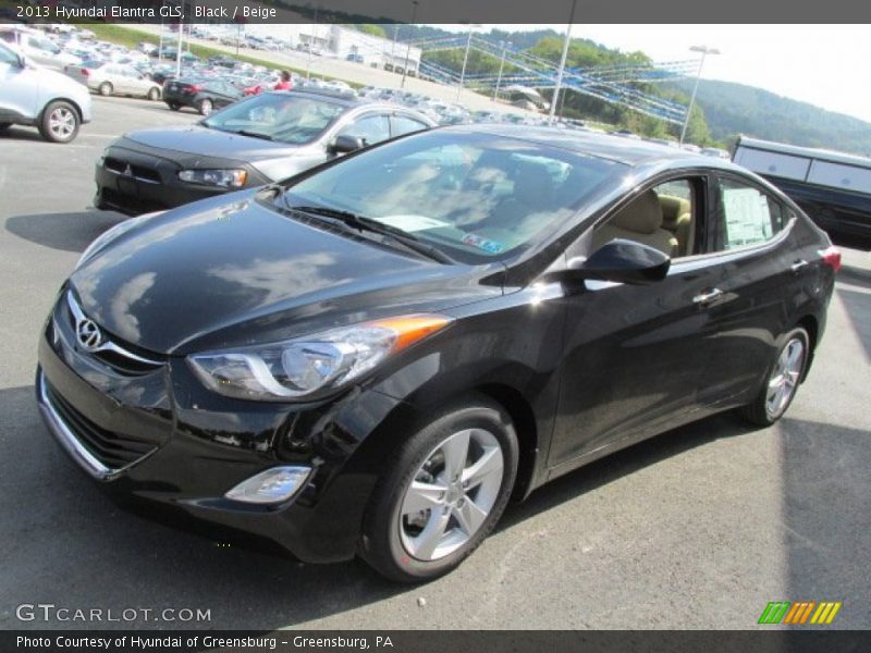 Black / Beige 2013 Hyundai Elantra GLS