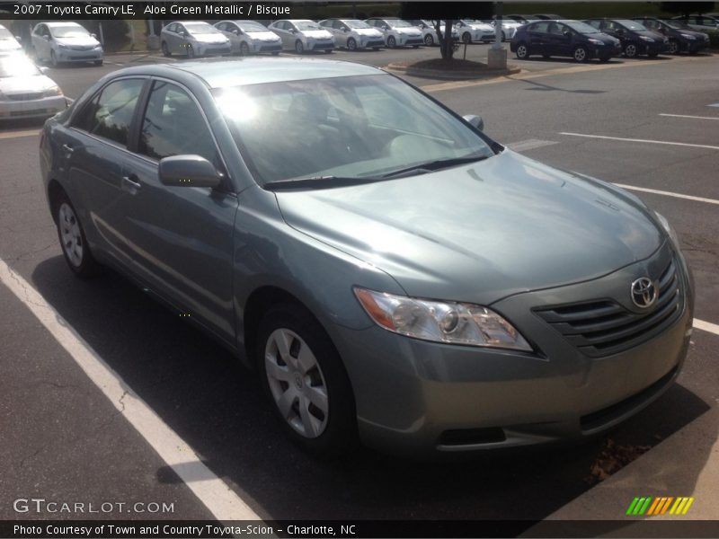 Aloe Green Metallic / Bisque 2007 Toyota Camry LE
