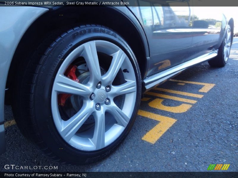 Steel Gray Metallic / Anthracite Black 2006 Subaru Impreza WRX Sedan