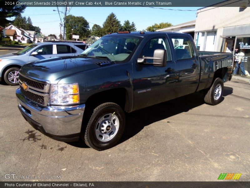 Blue Granite Metallic / Dark Titanium 2014 Chevrolet Silverado 2500HD WT Crew Cab 4x4