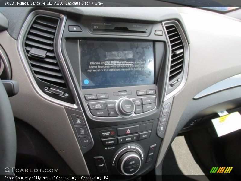 Becketts Black / Gray 2013 Hyundai Santa Fe GLS AWD