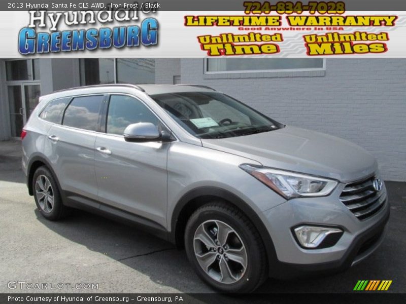 Iron Frost / Black 2013 Hyundai Santa Fe GLS AWD