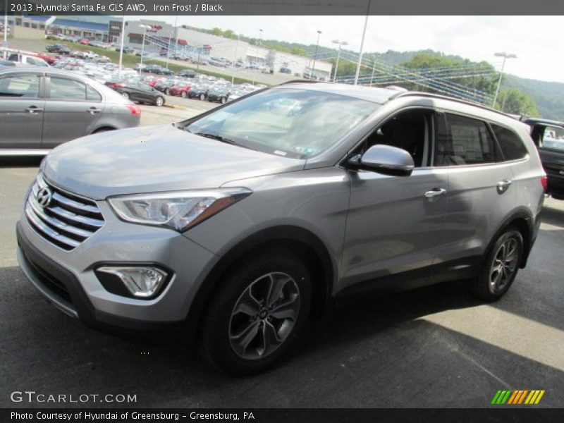 Iron Frost / Black 2013 Hyundai Santa Fe GLS AWD