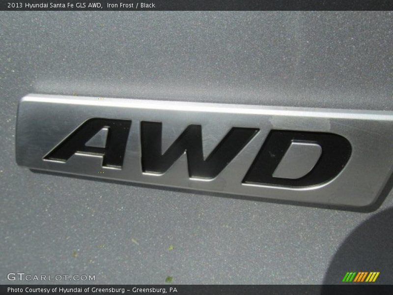 Iron Frost / Black 2013 Hyundai Santa Fe GLS AWD