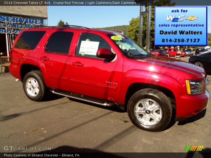 Crystal Red Tintcoat / Light Cashmere/Dark Cashmere 2014 Chevrolet Tahoe LT 4x4