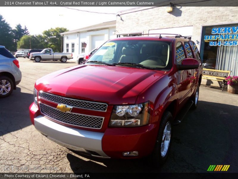 Crystal Red Tintcoat / Light Cashmere/Dark Cashmere 2014 Chevrolet Tahoe LT 4x4