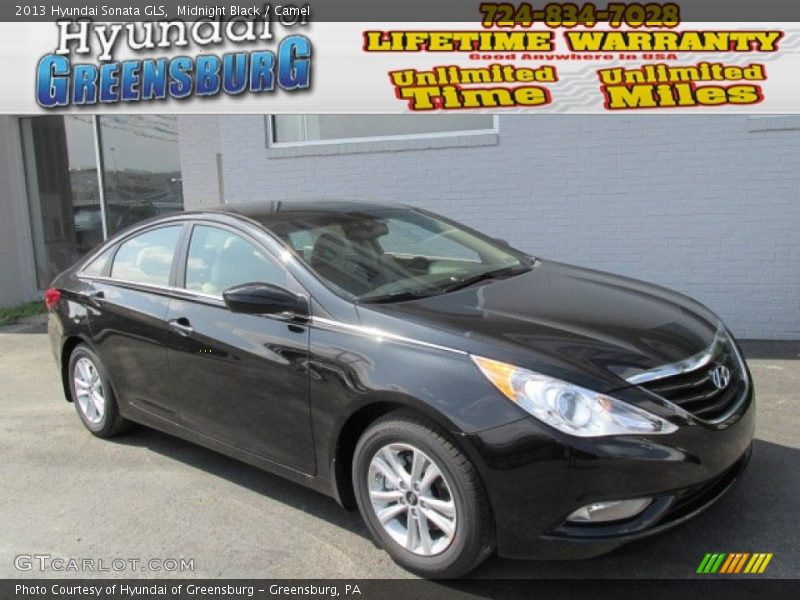 Midnight Black / Camel 2013 Hyundai Sonata GLS