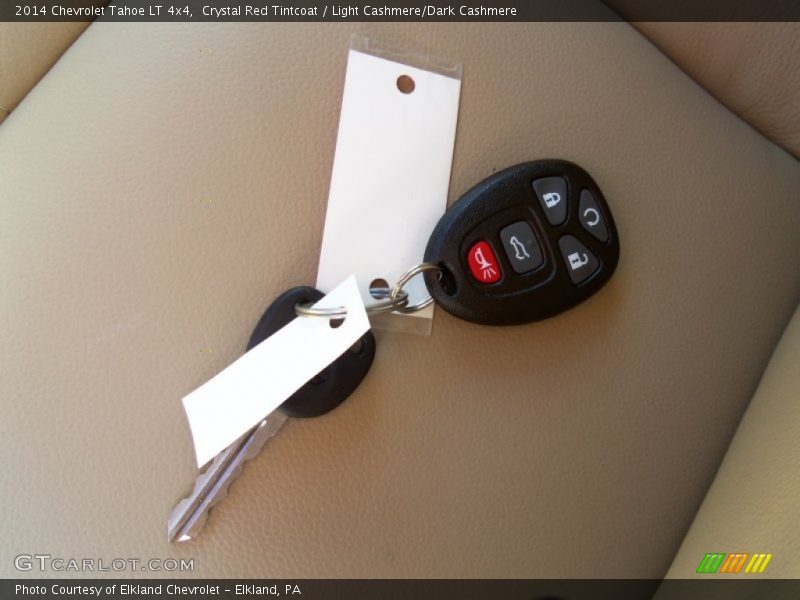 Crystal Red Tintcoat / Light Cashmere/Dark Cashmere 2014 Chevrolet Tahoe LT 4x4