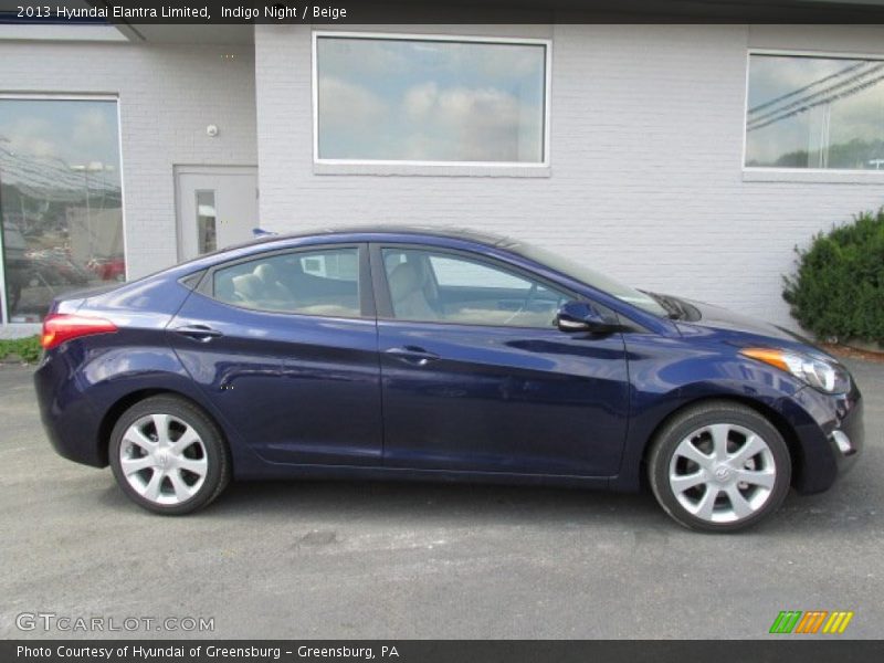 Indigo Night / Beige 2013 Hyundai Elantra Limited