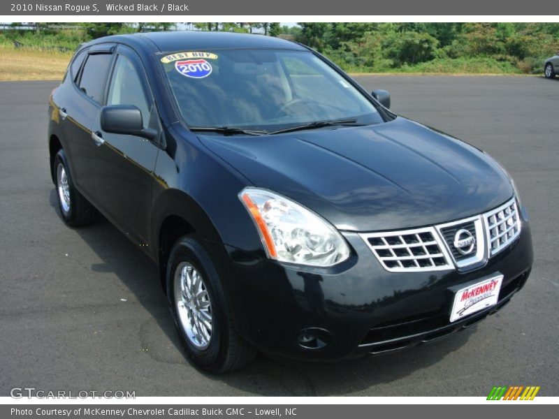 Wicked Black / Black 2010 Nissan Rogue S
