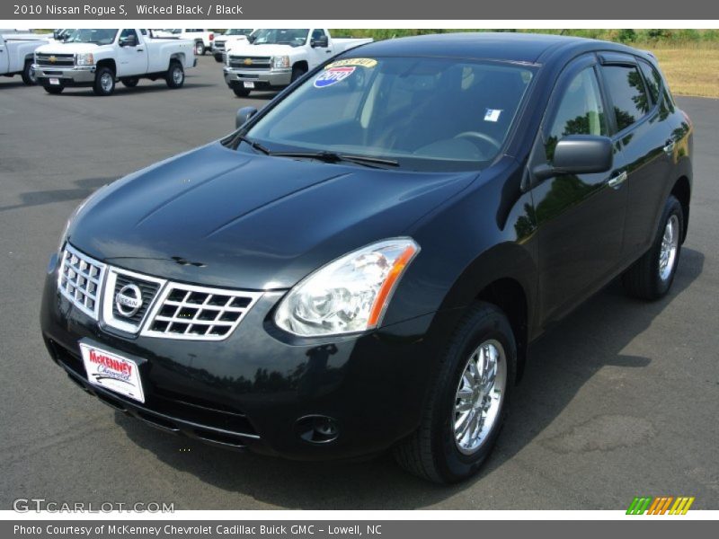 Wicked Black / Black 2010 Nissan Rogue S