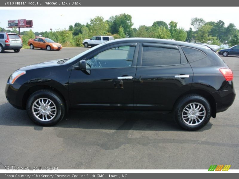 Wicked Black / Black 2010 Nissan Rogue S