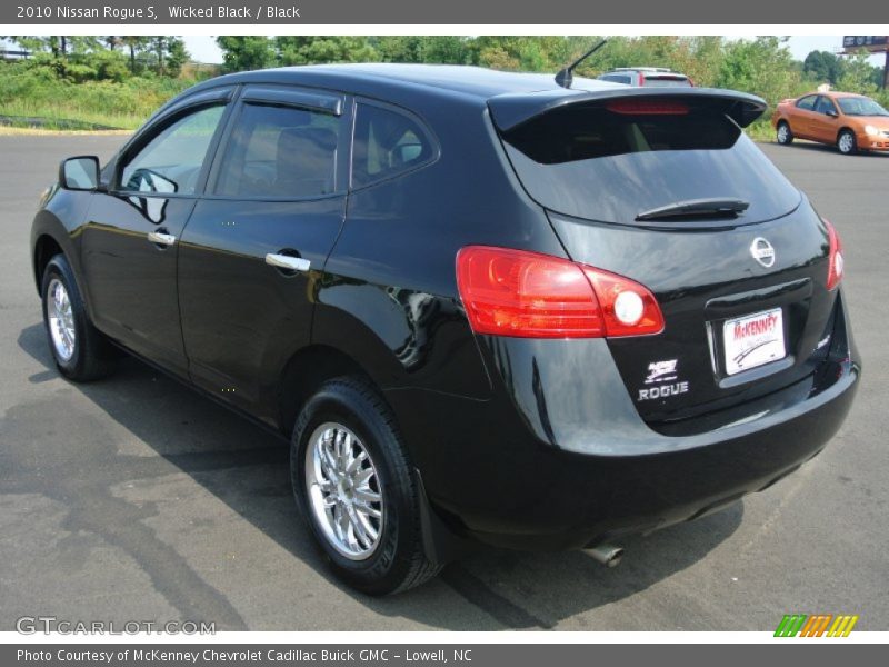 Wicked Black / Black 2010 Nissan Rogue S