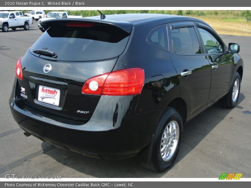 Wicked Black / Black 2010 Nissan Rogue S