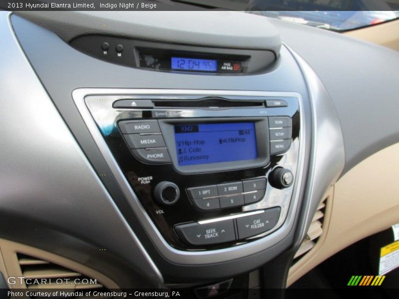 Indigo Night / Beige 2013 Hyundai Elantra Limited