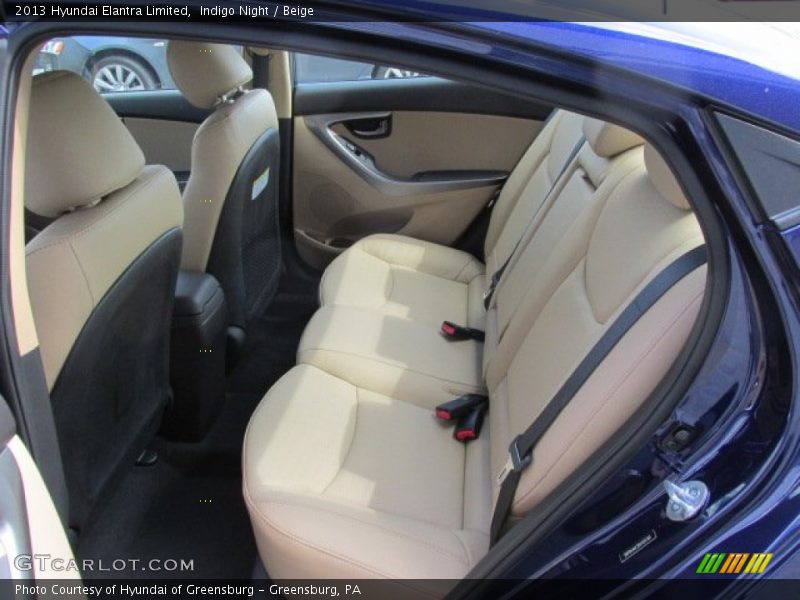 Indigo Night / Beige 2013 Hyundai Elantra Limited