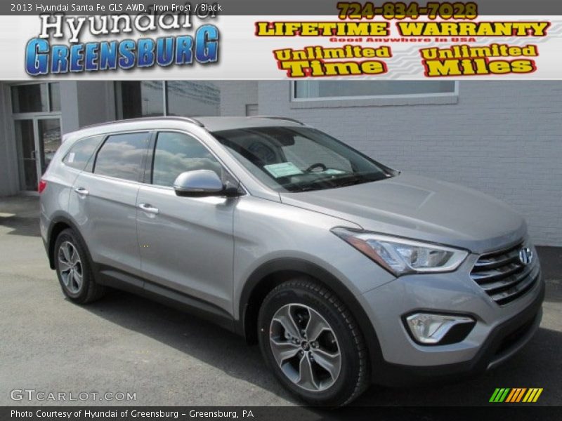 Iron Frost / Black 2013 Hyundai Santa Fe GLS AWD